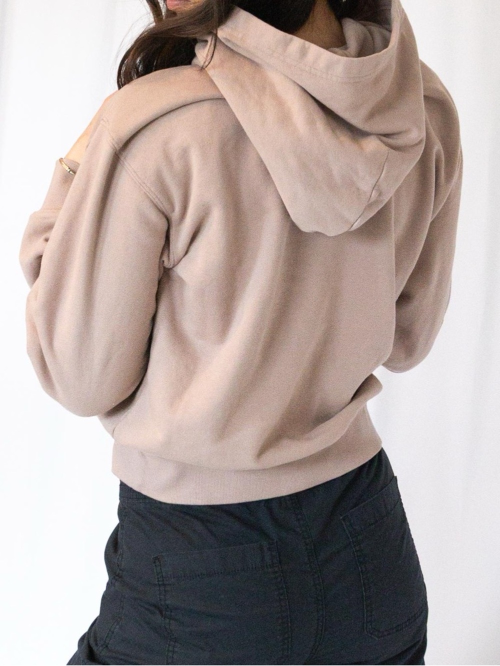 Aritzia Cozy Hoodie in Taupe - Picture 9 of 11